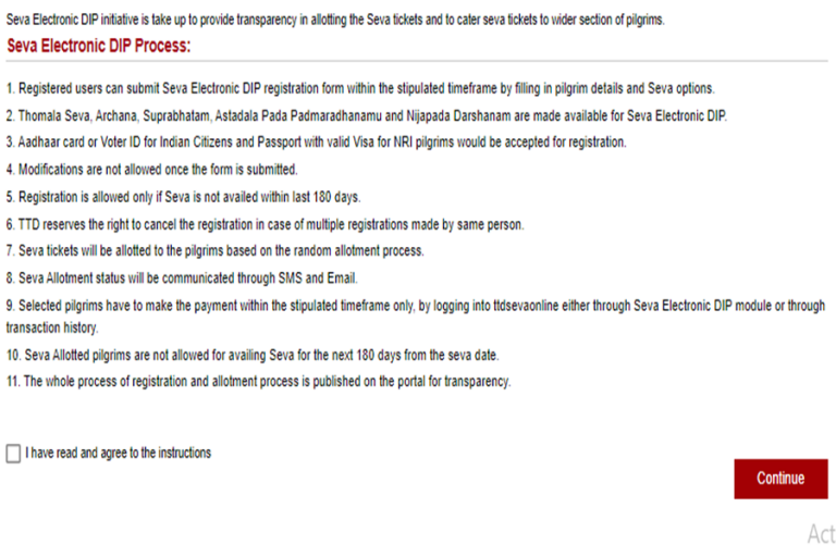 TTD Online Booking | TTD Darshan Tickets , Room Booking