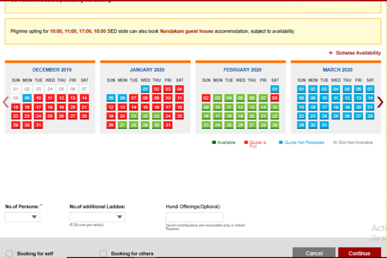 TTD Online Booking TTD Darshan Tickets , Room Booking